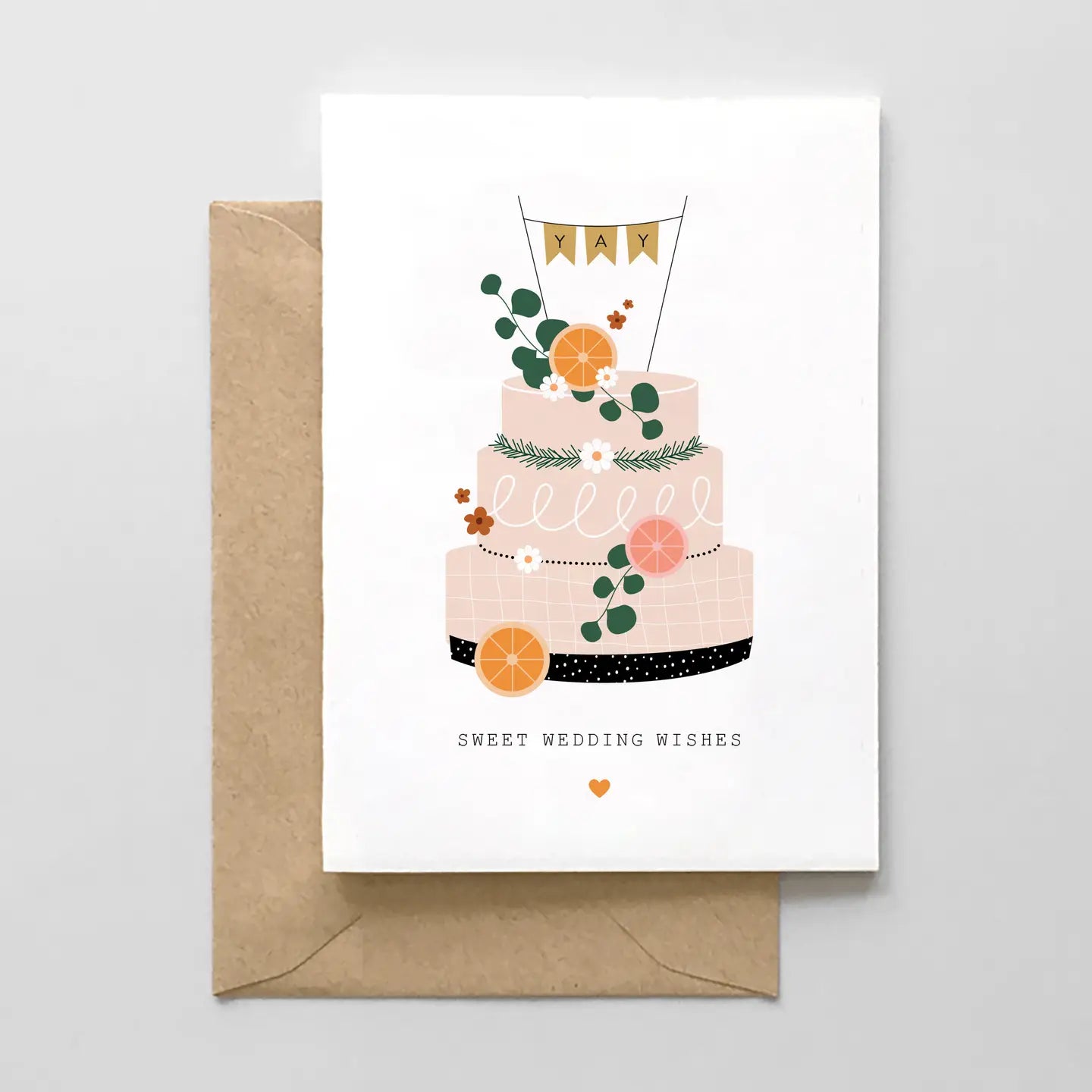 Sweet Wedding Wishes- Greeting Card