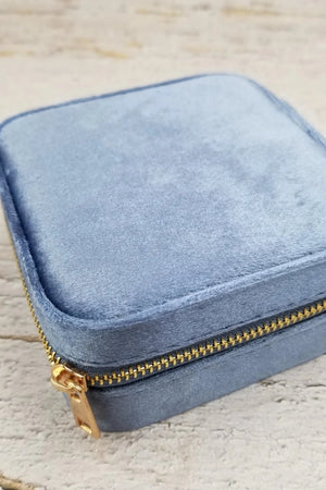 Blue Velvet Jewelry Box
