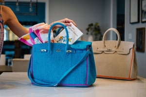 Tote Bag-Terry Cloth (Turquoise)