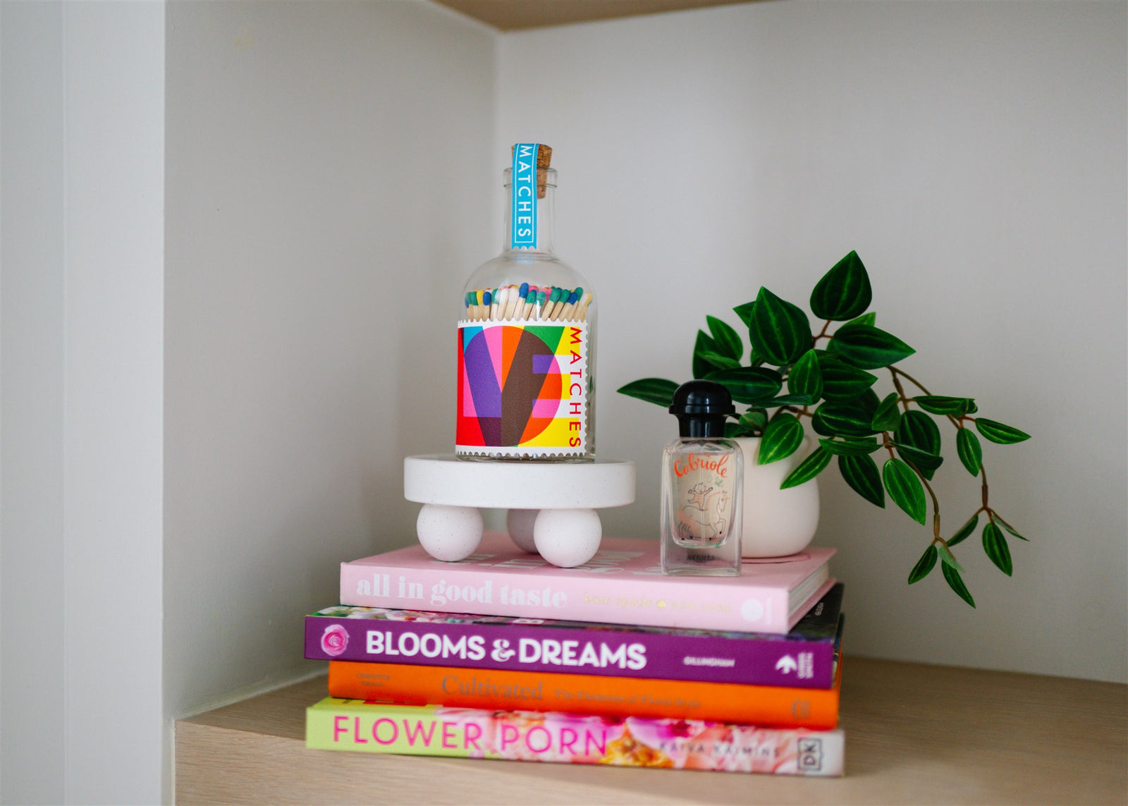 Glass Bottle Safety Matches-Love