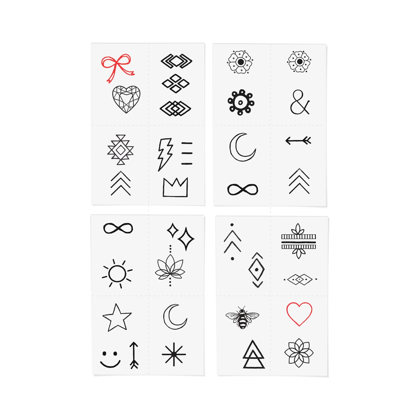 INKED by Dani- Finger Tats Pack Temporary Tattoos