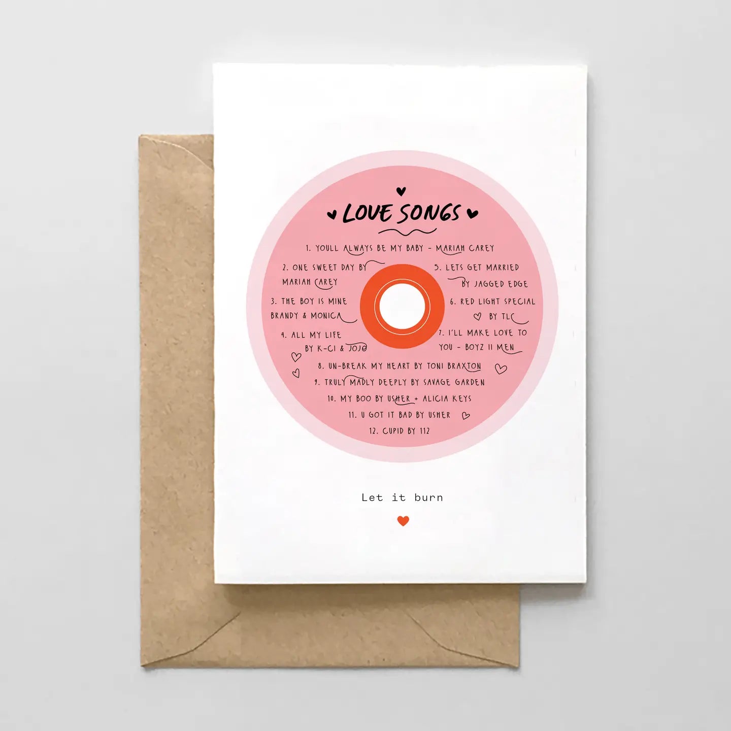 Let It Burn - CD- Greeting Card