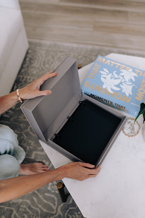 Large Happy Times Gray Storage Box