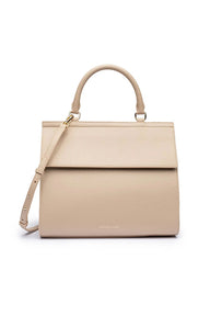 Modern Picnic- Cream Leather Lunch Box Insulated Purse
