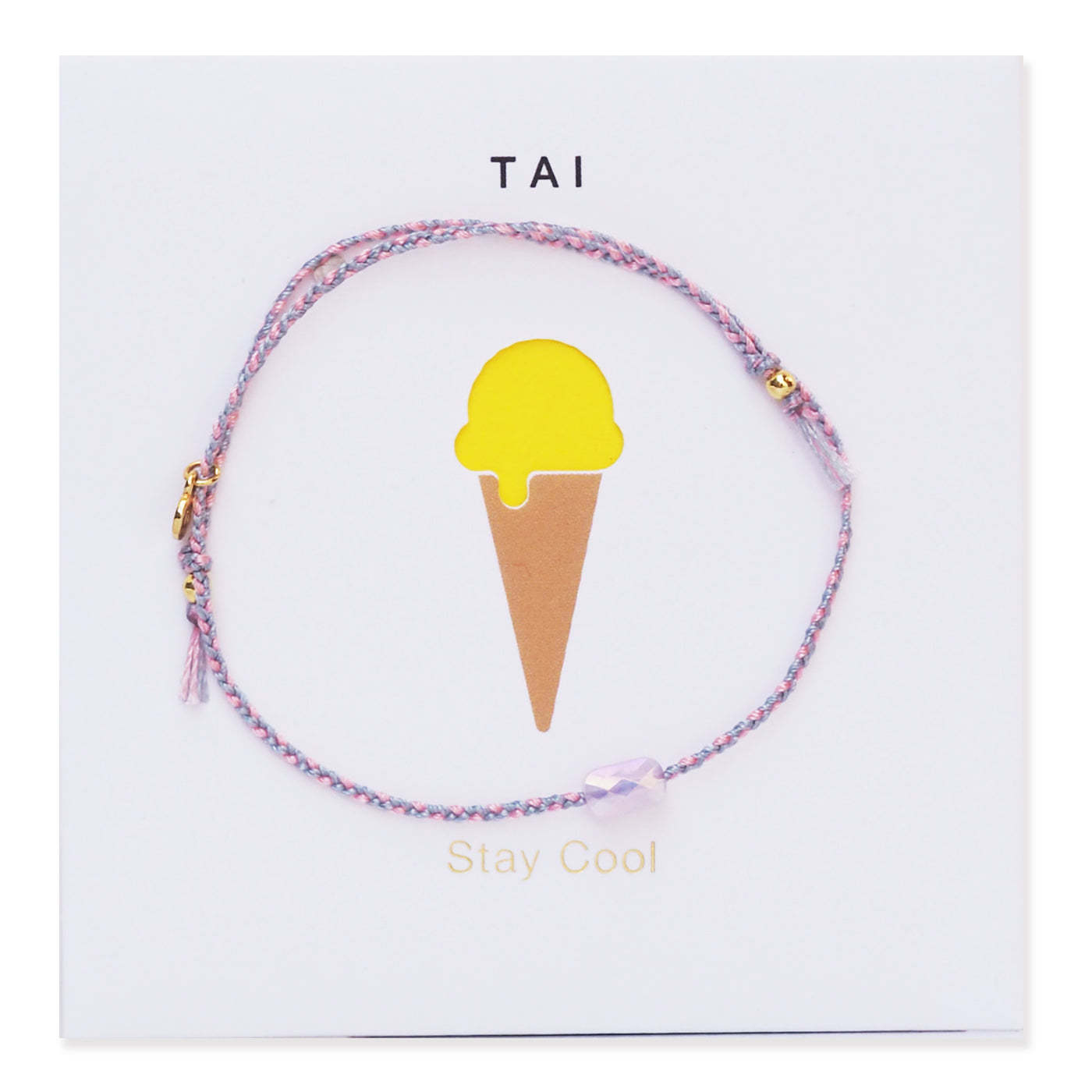 TAI JEWELRY- Handmade Woven Cord Bracelet- Stay Cool