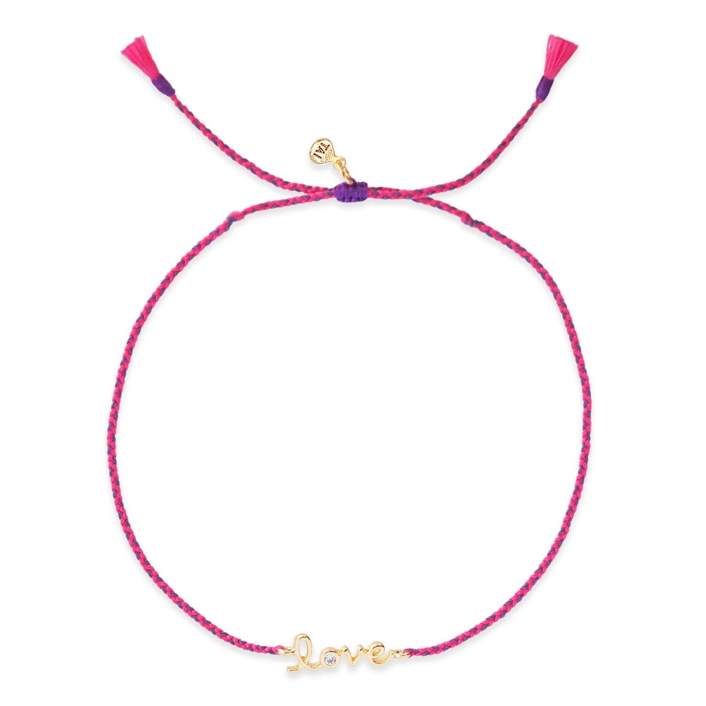 TAI JEWELRY-Handmade Woven Cord Bracelet- Love