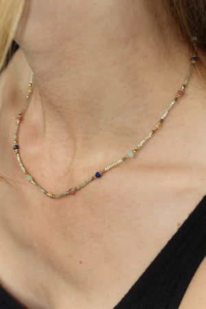 Beaded Confetti Necklace