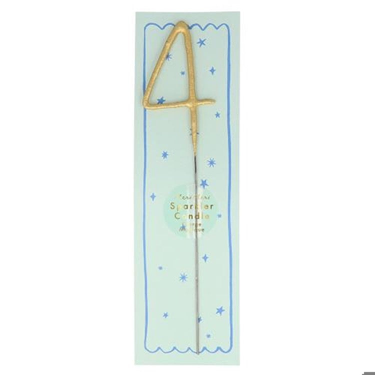 MERI MERI Gold Sparkler 4 Candle