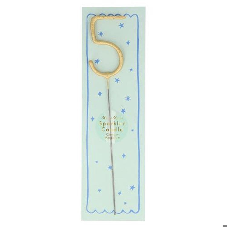 MERI MERI Gold Sparkler 5 Candle