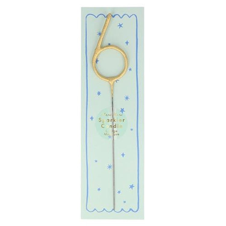 MERI MERI Gold Sparkler 6 Candle