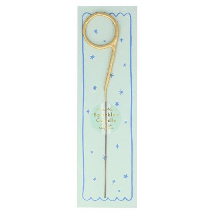 MERI MERI Gold Sparkler 9 Candle