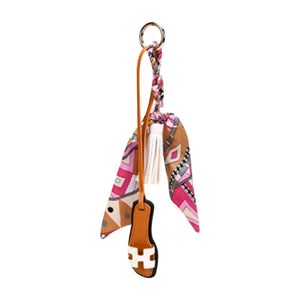 Mini Designer Sandal with Scarf Purse Charm