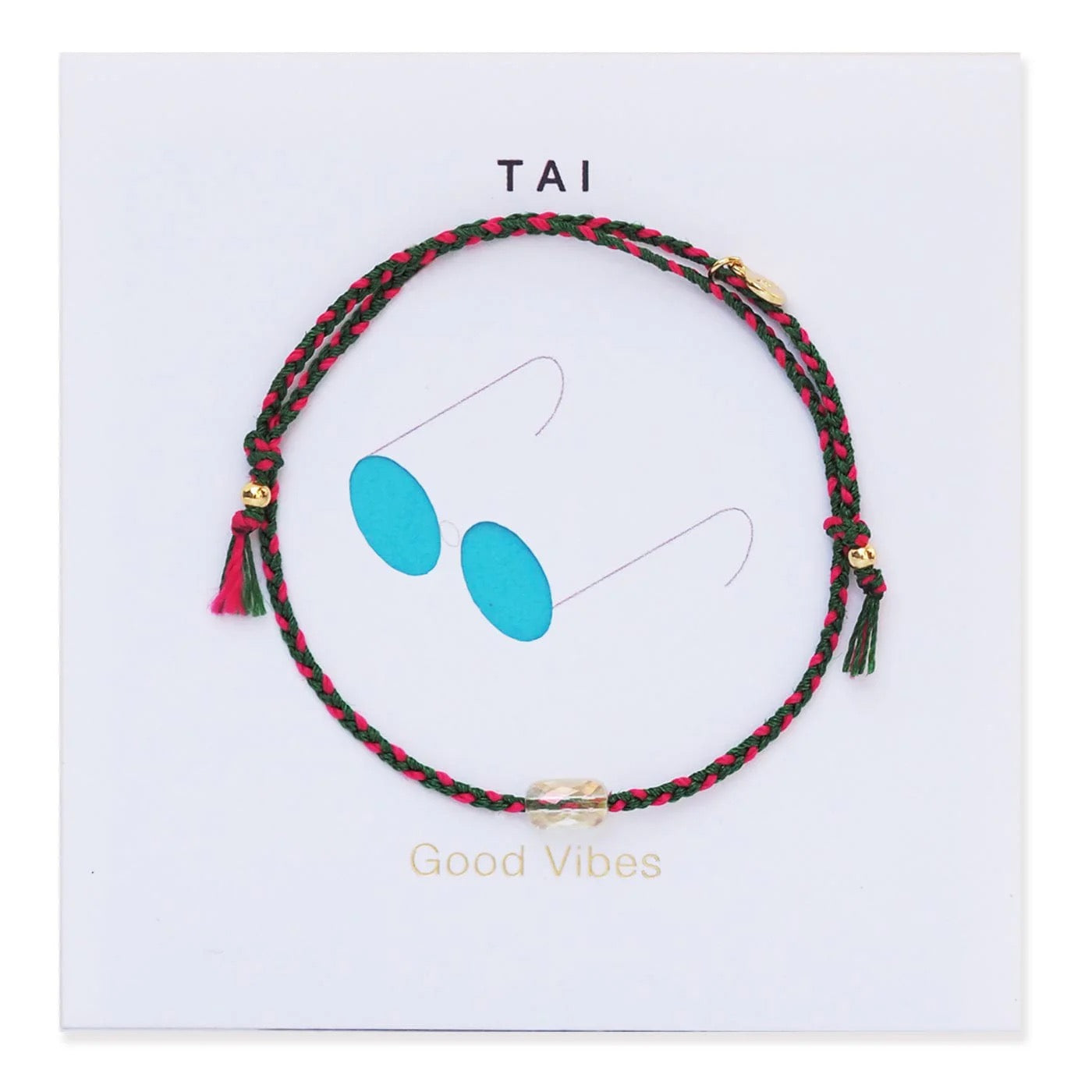 TAI JEWELRY-Handmade Beaded Cord Bracelet