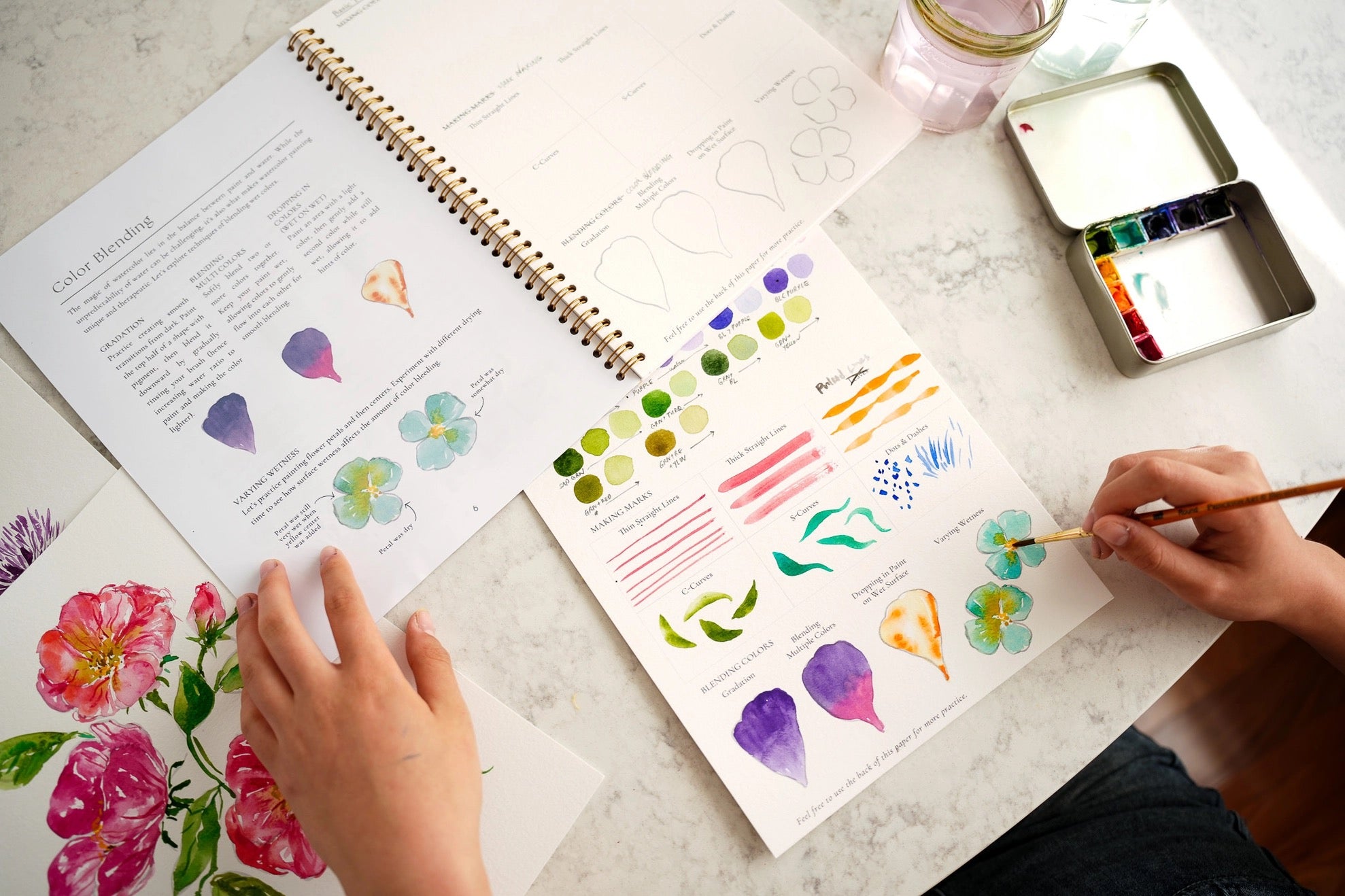 Watercoloring Book *Wildflowers*