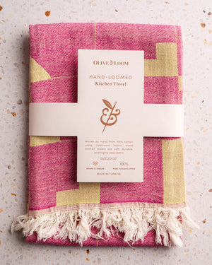 Olive & Loom- Tiles Geometric Kitchen Towel