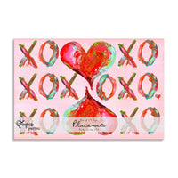 Colorful Hearts XO Paper Placemat