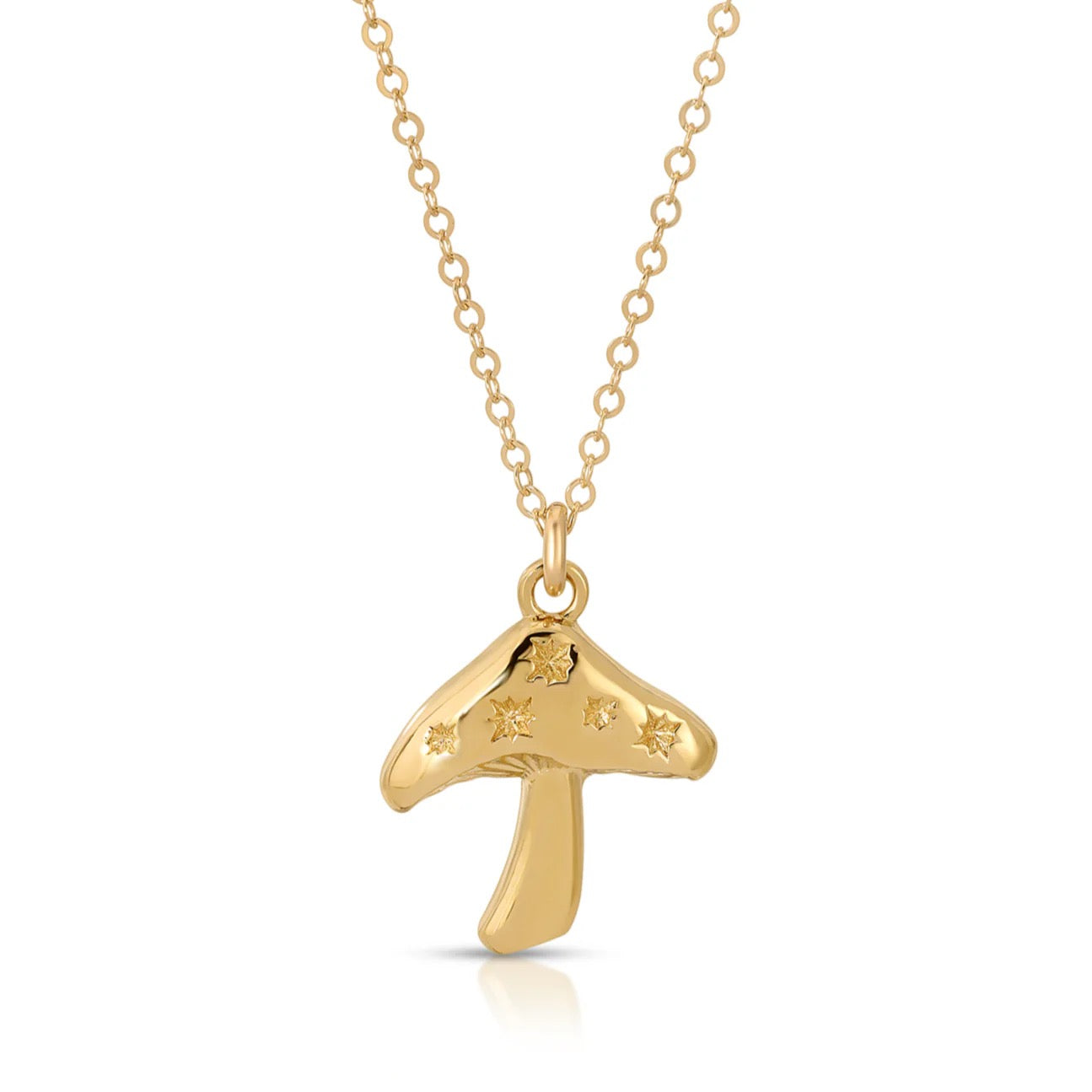 Happy Wave Mushroom Necklace
