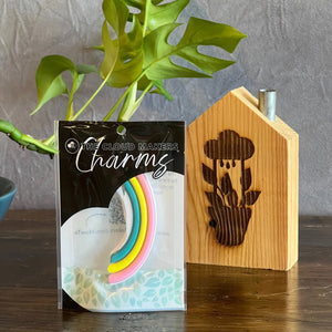 Dripping Rain Cloud Pastel Rainbow Charm