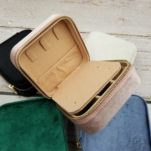 Pink Velvet Jewelry Box