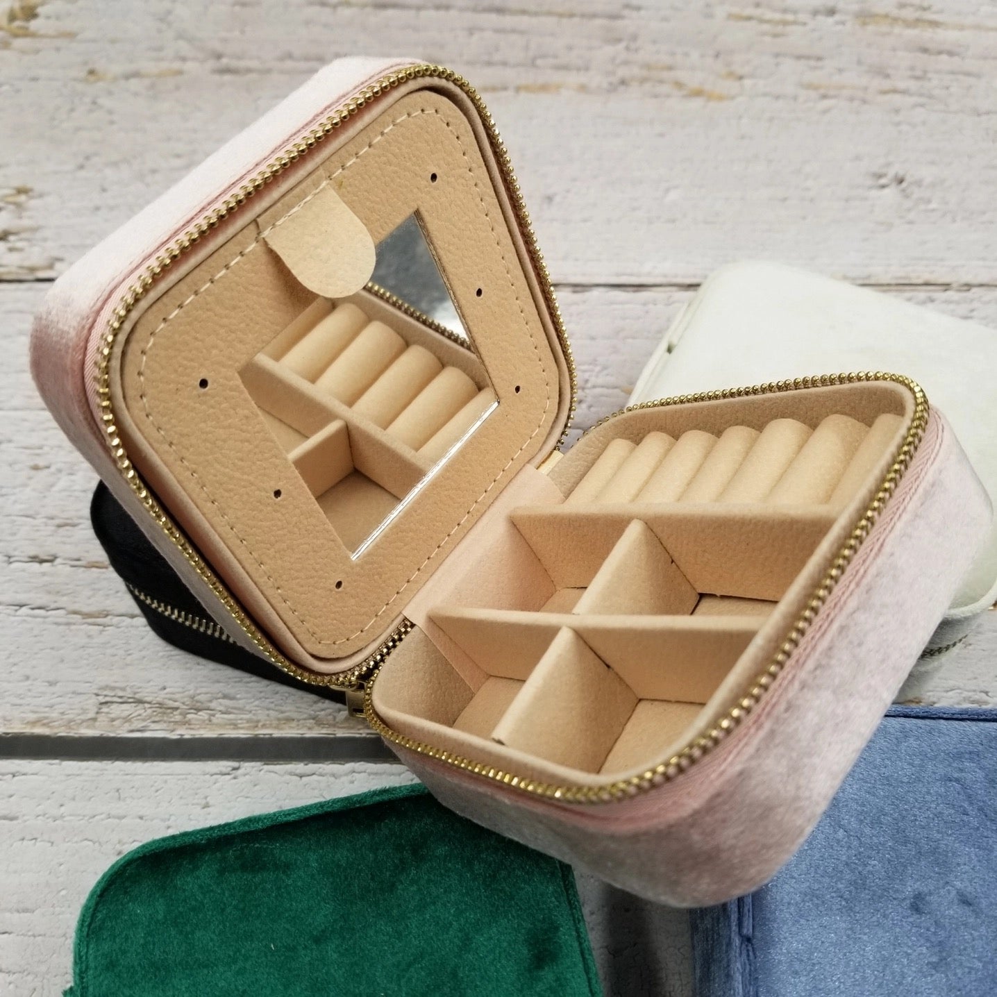 Pink Velvet Jewelry Box