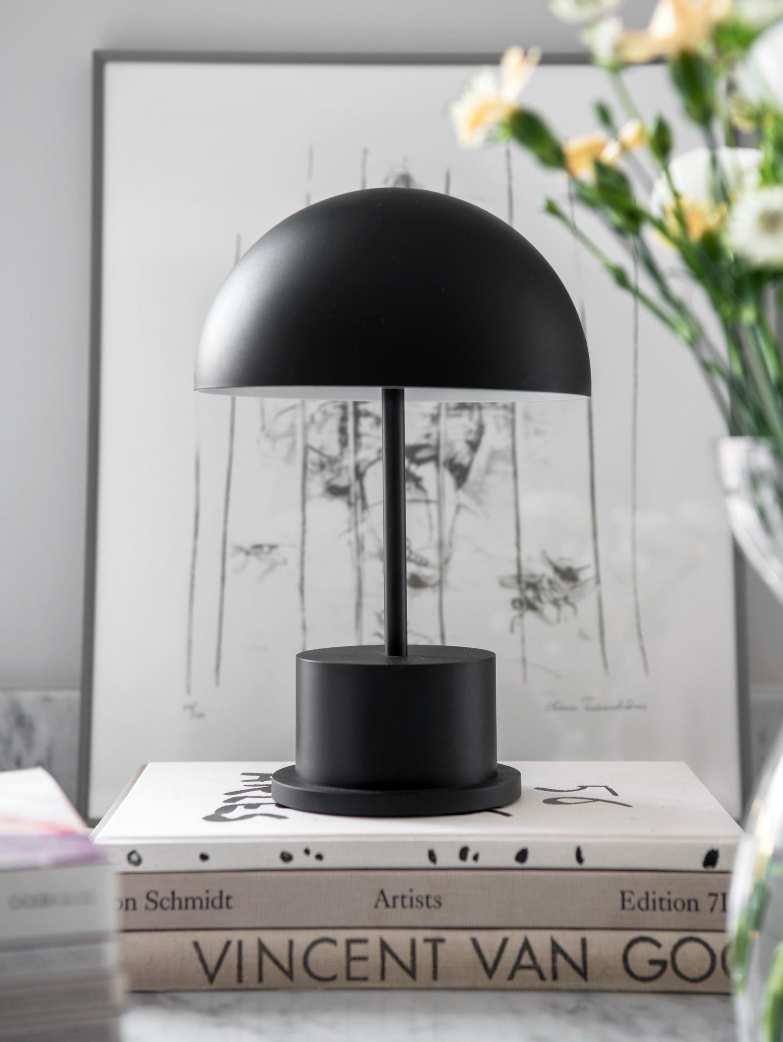 PRINTWORKS Portable Lamp - Riviera, Black