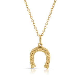 Happy Chance Horseshoe Pendant Necklace