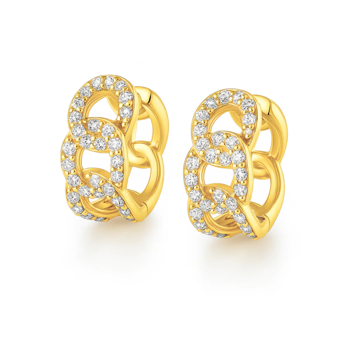 Ellie Vail- Anika Chain Huggie Hoop Earring