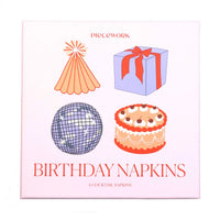 Birthday Cocktail Napkins - Set of 4