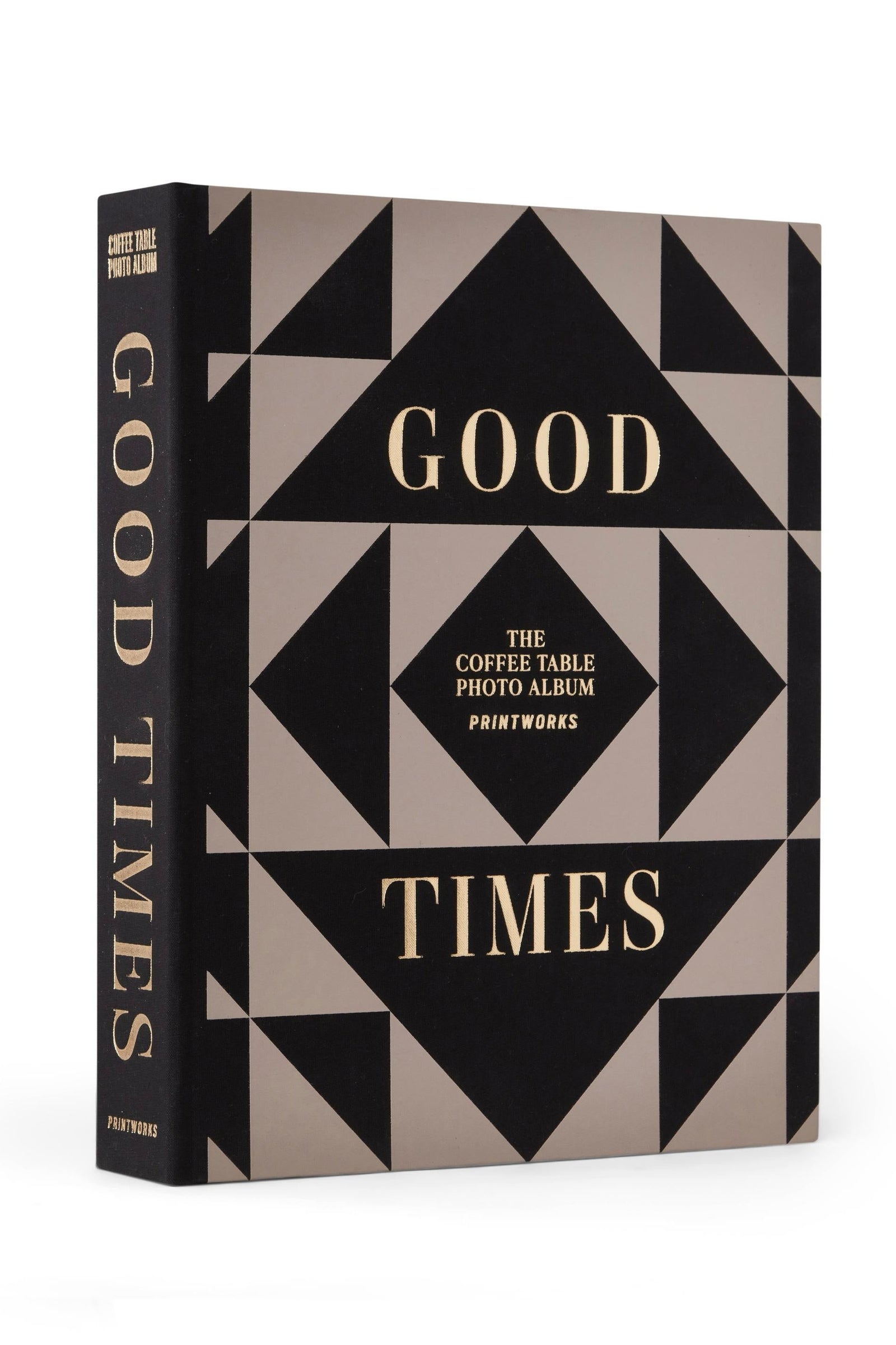 Photo Album- Black and Cream Triangles