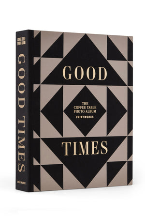 Photo Album- Black and Cream Triangles