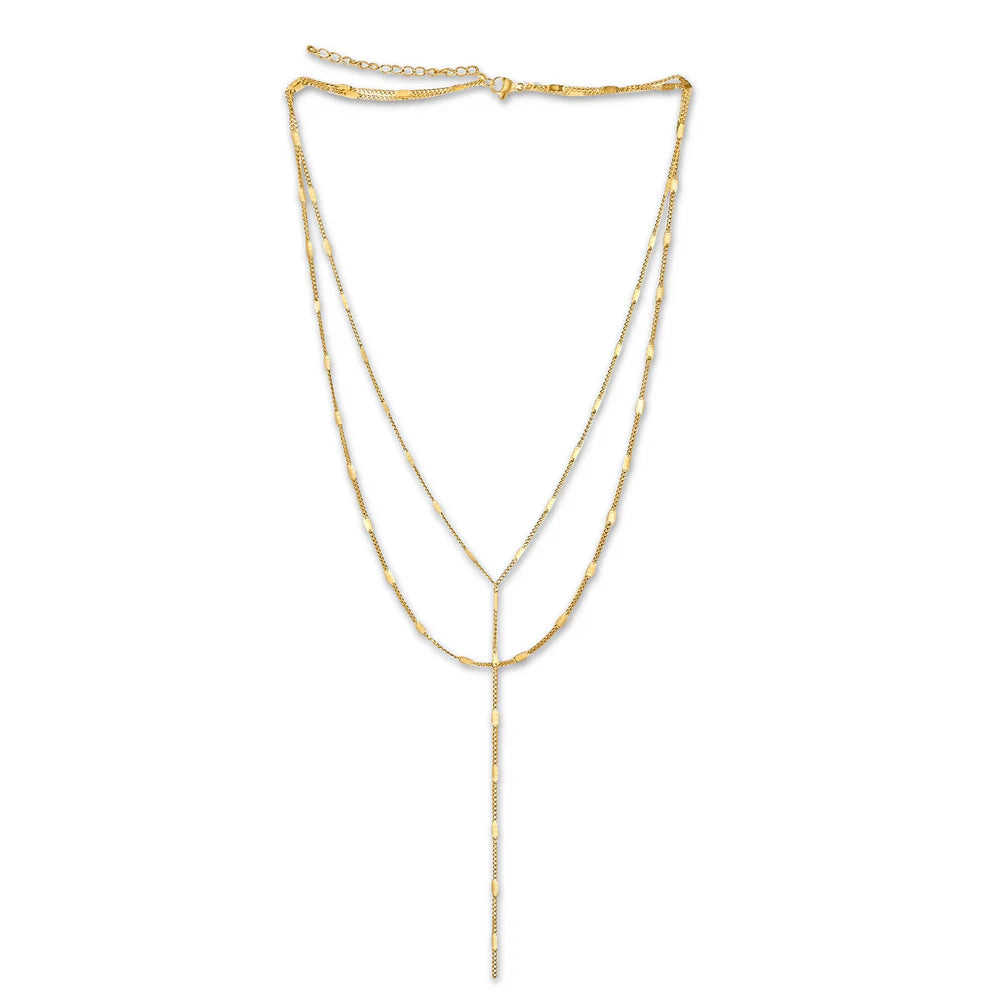 Ellie Vail-Camilla Dainty Lariat Chain Necklace