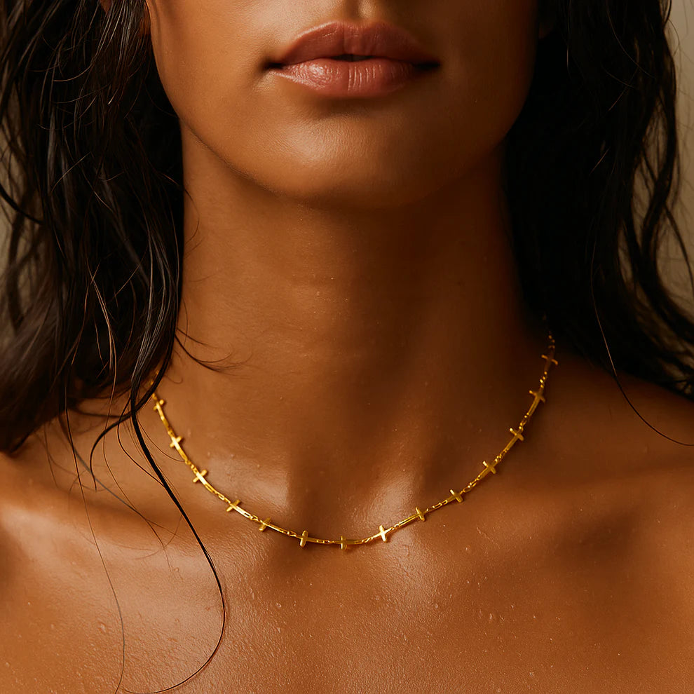 Ellie Vail Kennedy Cross Chain Necklace