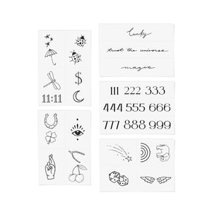 INKED by Dani- Lucky Girl Pack Temporary Tattoos