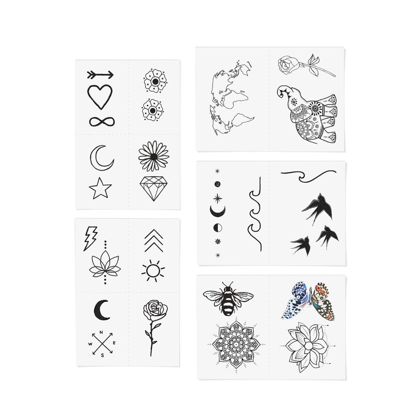 INKED by Dani- The Best Sellers Temporary Tattoo Pack