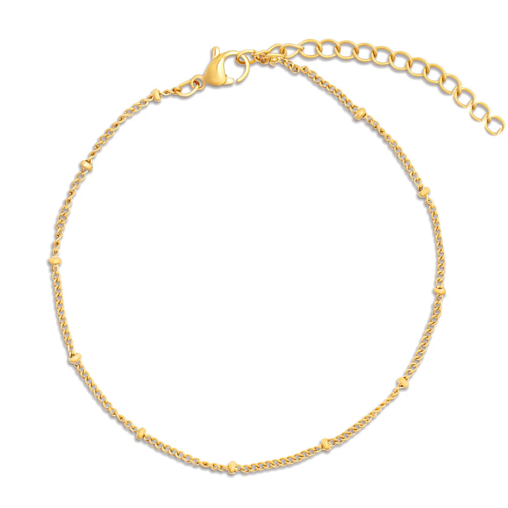 Ellie Vail- Helsa Dainty Beaded Chain Anklet