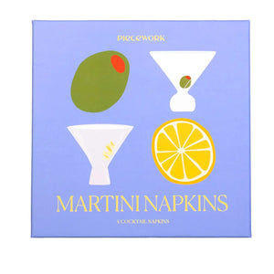 Martini Cocktail Napkins - Set of 4