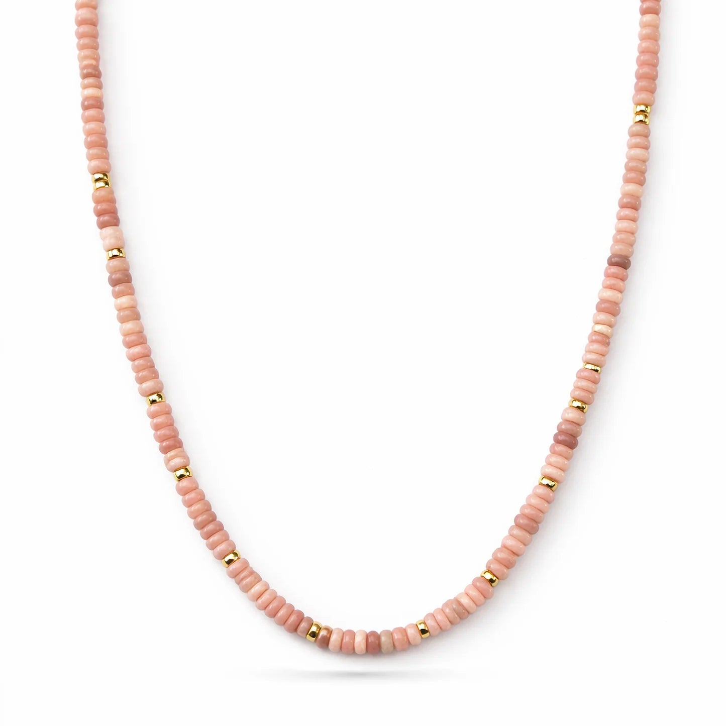 Blush Opal Beaded Necklace