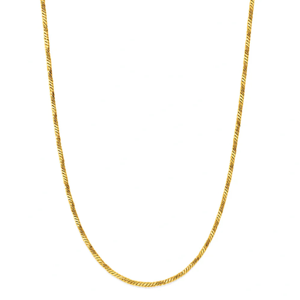 Ellie Vail Piper Round Snake Chain Necklace