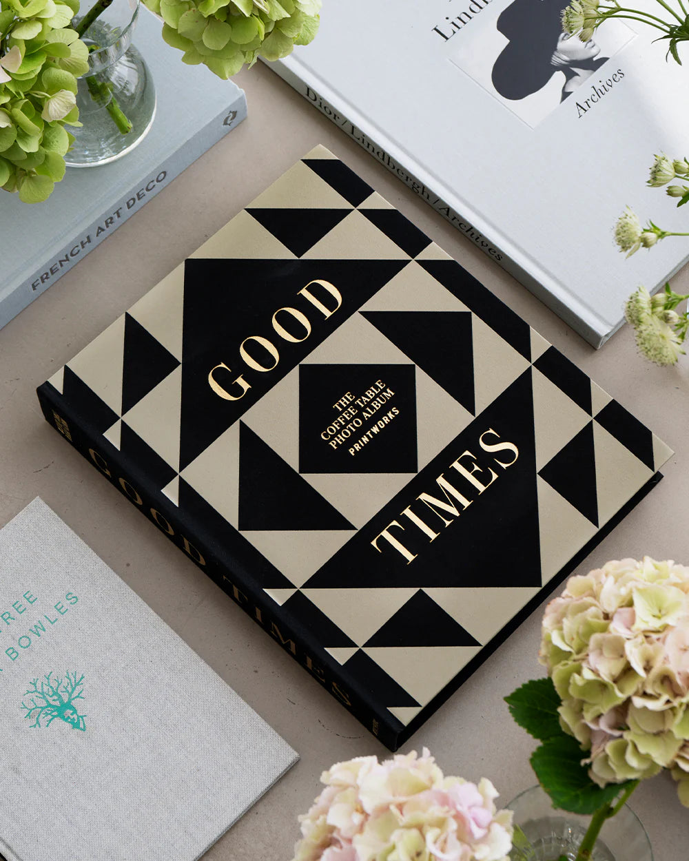 PRINTWORKS Photo Album Book- Black and Cream Triangles